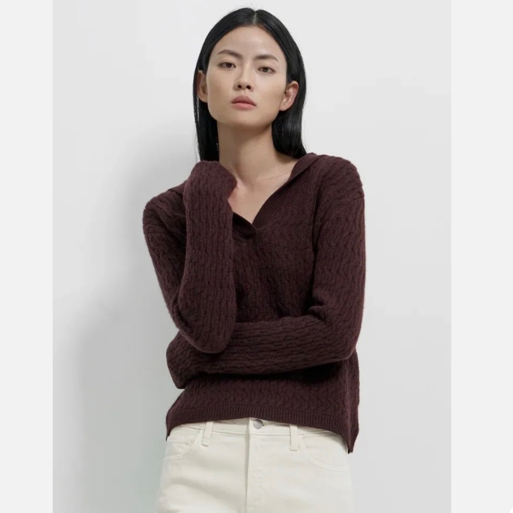 Theory Dimensional Polo Sweater